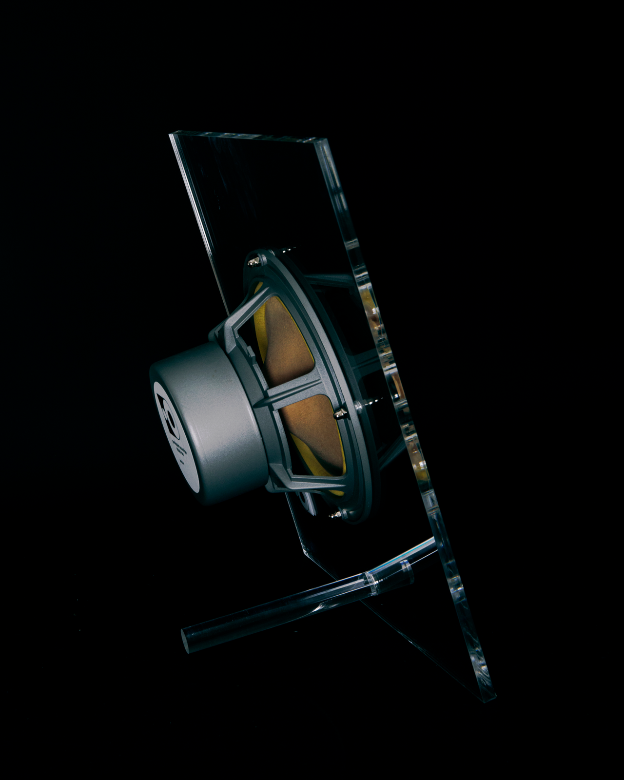 Détail arrière gauche de l’enceinte.